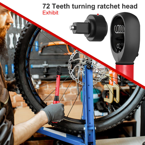 ATsafepro Torque Wrench 3/4 Inch, 100-600 Nm Torque Wrenchs, ±3% Error Accuracy with 48 Teeth Dual-Direction Adjustable for Repair of Car, Truck, Tractor