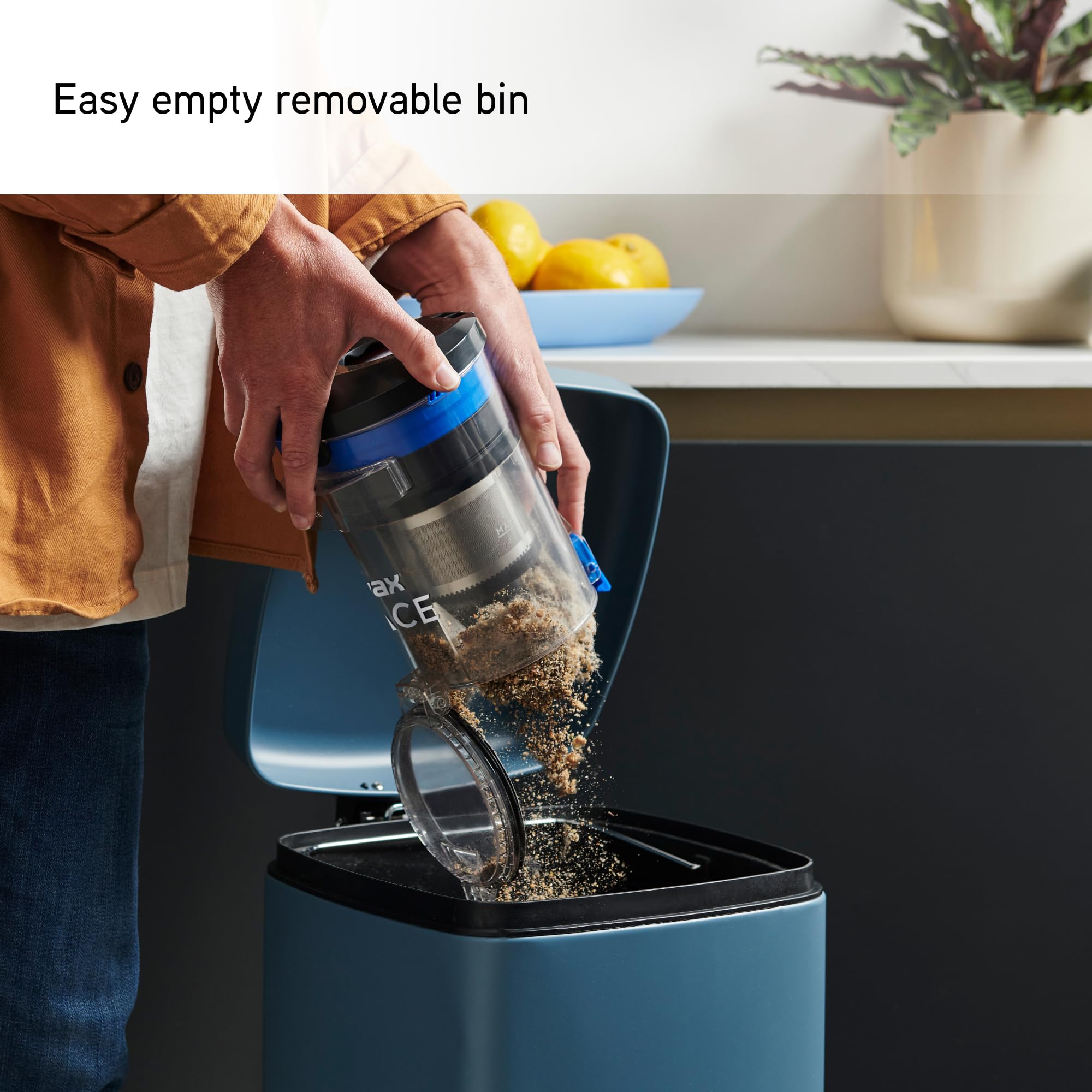 Vax Pace Plus Cordless Vacuum Cleaner, Lightweight 3.1kg, 40 Minute Runtime, Boost Mode, Captures up to 99% of Particles, Crevice & Stair Tools, CLSV-PAKA, Blue