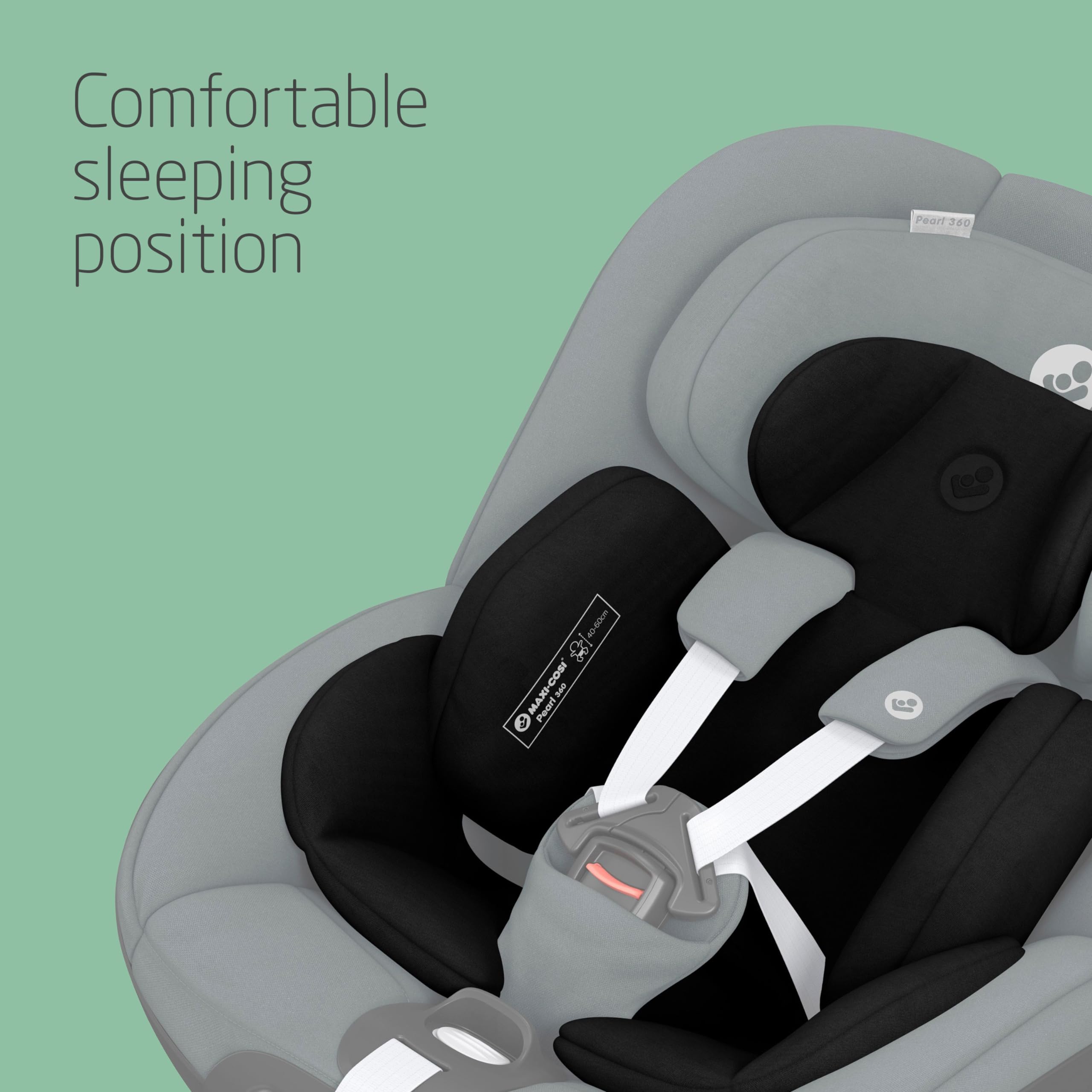 Maxi-Cosi FamilyFix 360 i-Size Base, Rotating Car Seat System, 360 Swivel ISOFIX Base, 0-4 Years (40-105 cm), One-Hand FlexiSpin Rotation, TravelSafe Rotation Control, Click & Go, Black