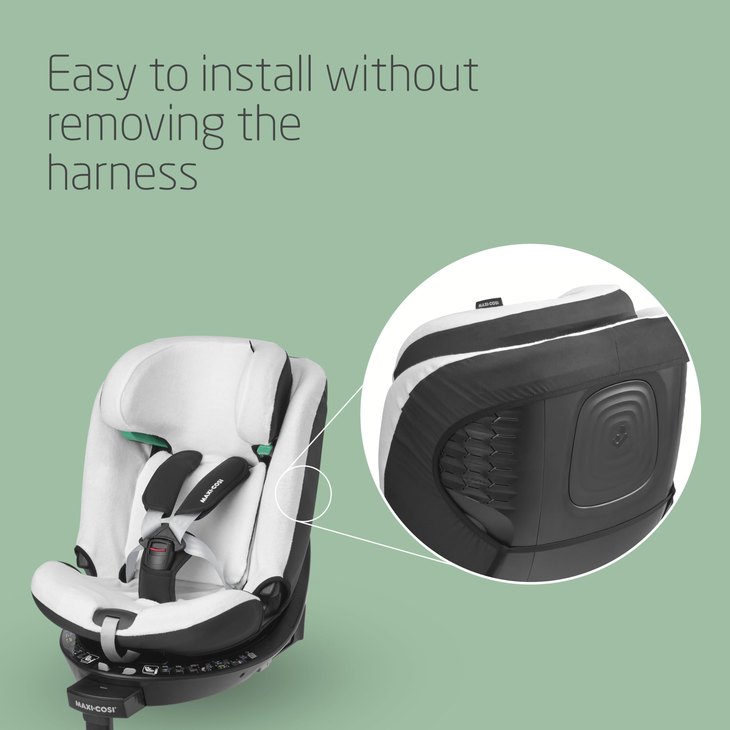 Maxi-Cosi Emerald S i-Size, 360 Swivel Car Seat, 0-12 Years 40-150cm, Multi-Age Baby Car Seat, Isofix 0-36 kg car seat, Rearfacing, 4 Recline Positions, G-Cell Side Impact Protection, Tonal Graphite