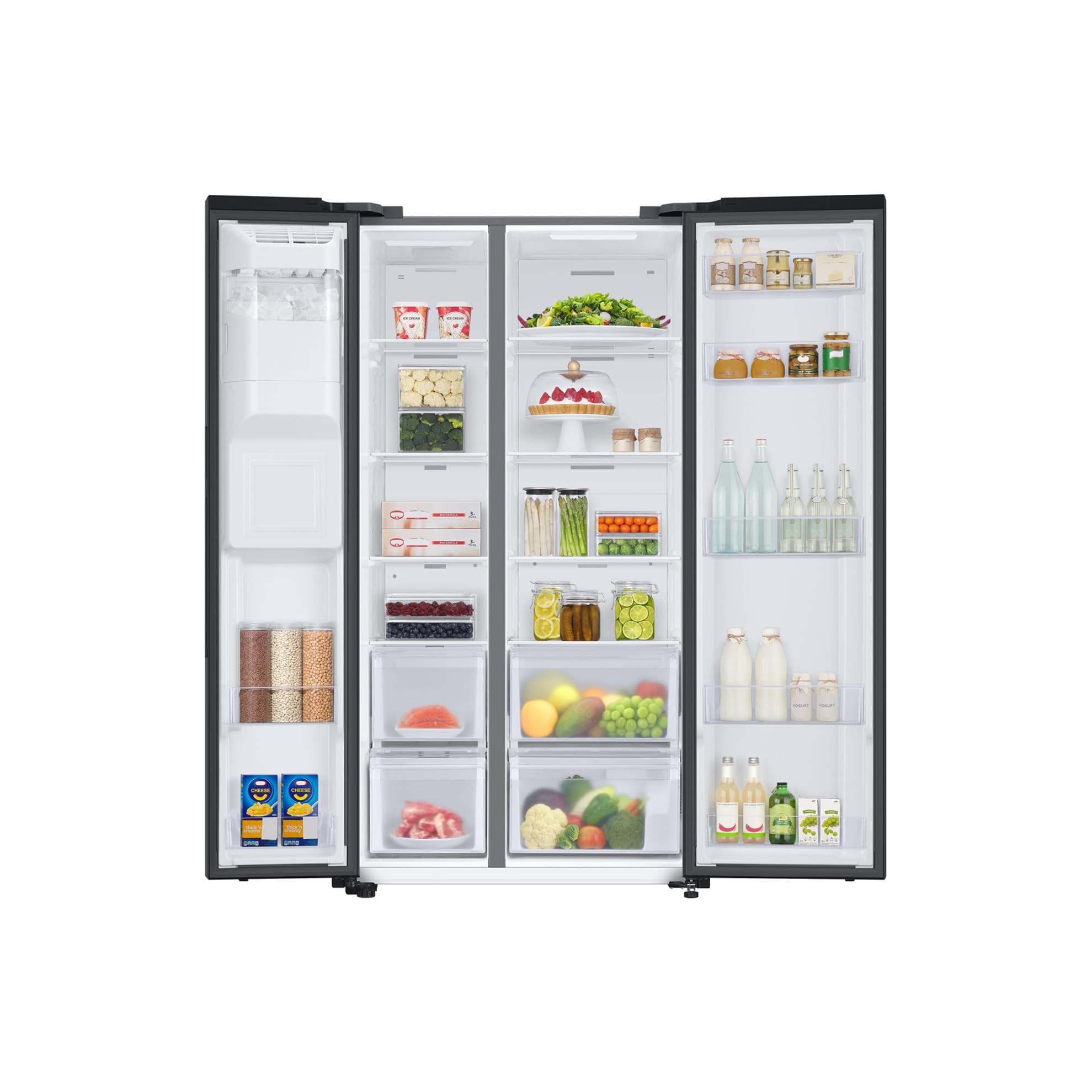 Samsung American Style Fridge Freezer with SpaceMax Technology, Power Cool and Power Freeze Technology, Black, RS62DG5003B1E