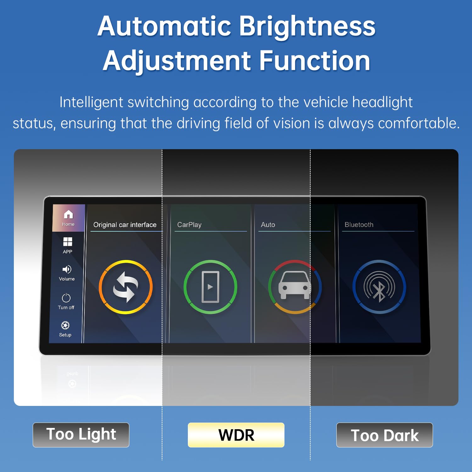 Road Top 12.3 Inch Ultra-Narrow Carplay Touchscreen for BMW 3 & 4 Series F30/F31/F32/F33/F34/F35/F36 2012-2015 Year, Car Stereo Multimedia Radio Receiver, Support Wireless Android Auto, Mirrorlink