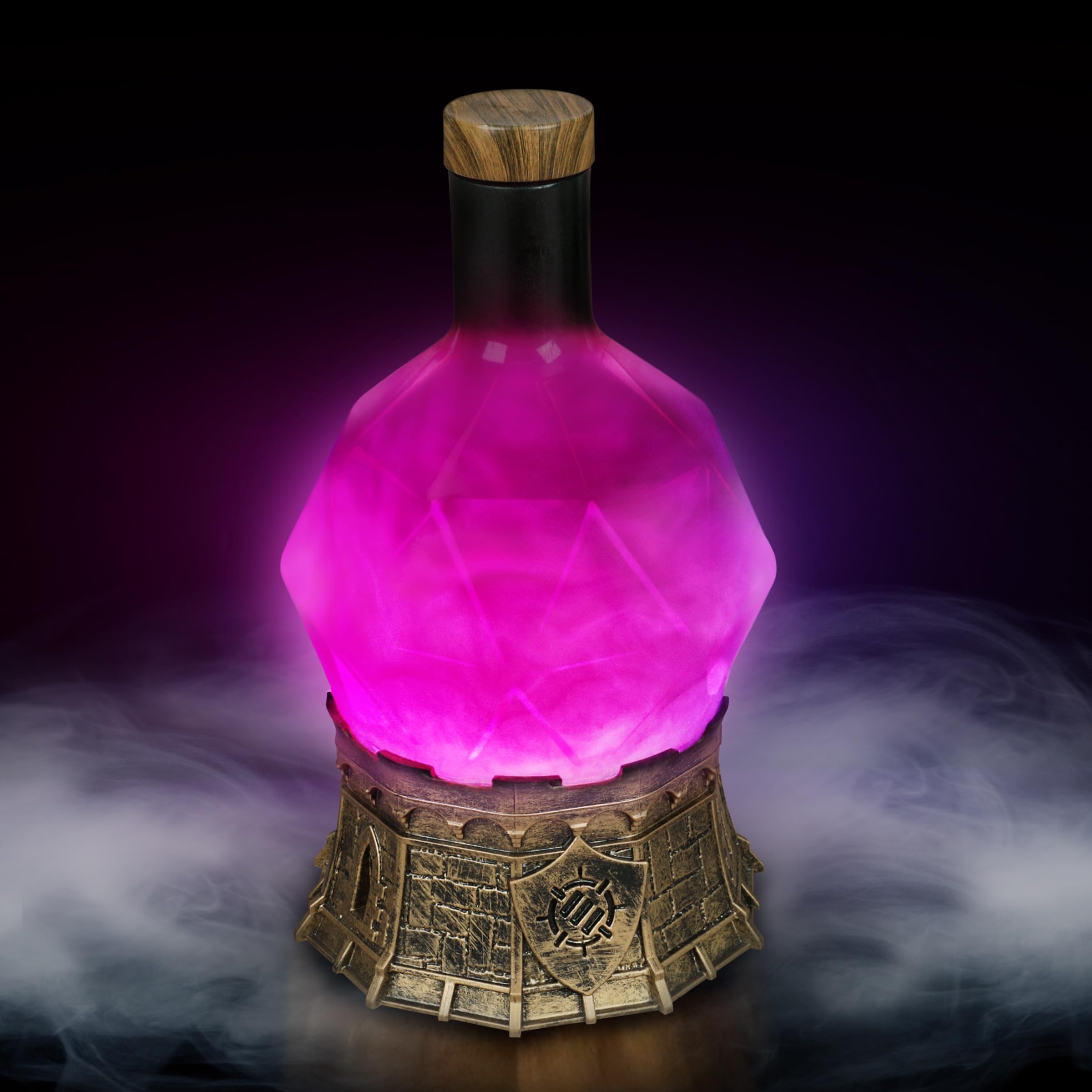 ENHANCE Gaming Sorcerer's Potion Light with Swirling Mystical Brew - Potion Bottle Mood Light Prop for Tabletop Game Immersion, Playroom, Desk Decor -