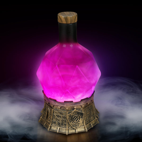 ENHANCE Gaming Sorcerer's Potion Light with Swirling Mystical Brew - Potion Bottle Mood Light Prop for Tabletop Game Immersion, Playroom, Desk Decor -