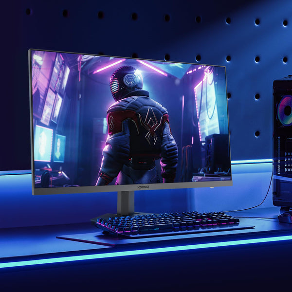 KOORUI 24 Inch Gaming Monitor, 165Hz, FHD 1080p, 1ms, IPS, Adaptive Sync, HDMI/DP, Tilt Adjustable, Eye Care, VESA Wall Mountable