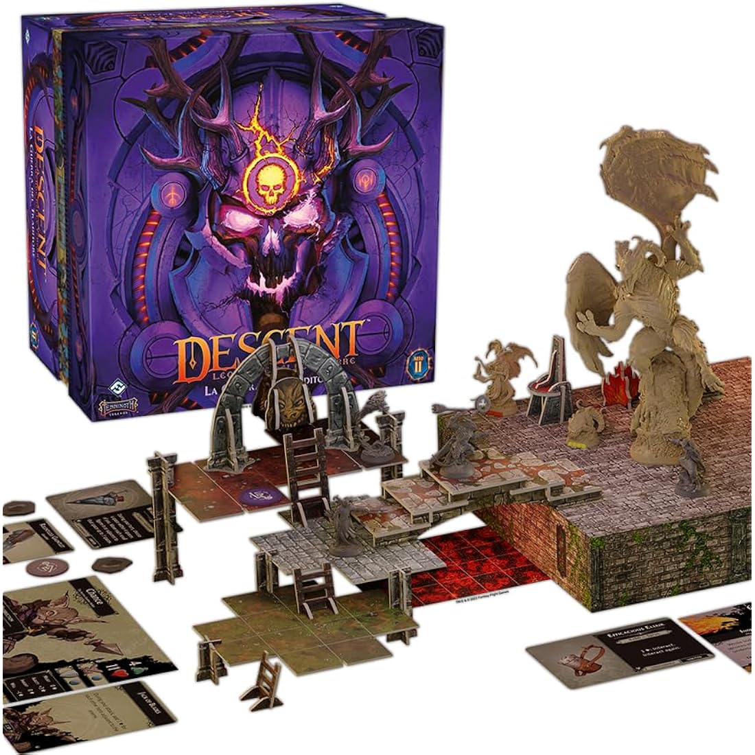 Asmodee - Descent, Legends of Darkness: War of the Traitor - Board Game Expansion, 1-4 Players, 14+ Years, Italian Edition