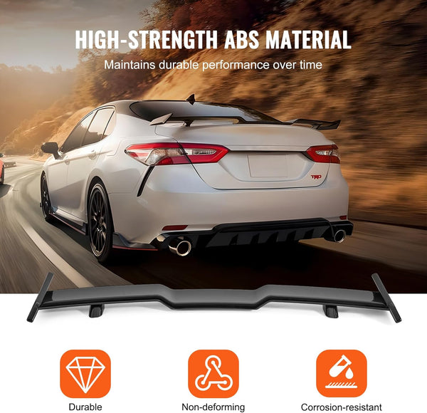 VEVOR GT Wing Car Spoiler, 57.9 inch Spoiler, Compatible with 2018-2023 Camry, High Strength ABS Material, Baking Paint, Car Rear Spoiler Wing, Racing Spoilers for Cars, Glossy Black