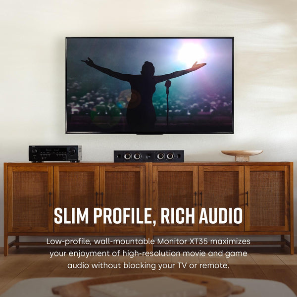 Polk Audio Polk Monitor MXT60 Compact Tower Speaker, HiFi and Home Cinema Speaker, Hi-Res Certified, Dolby Atmos and DTS:X Compatible (1 piece)