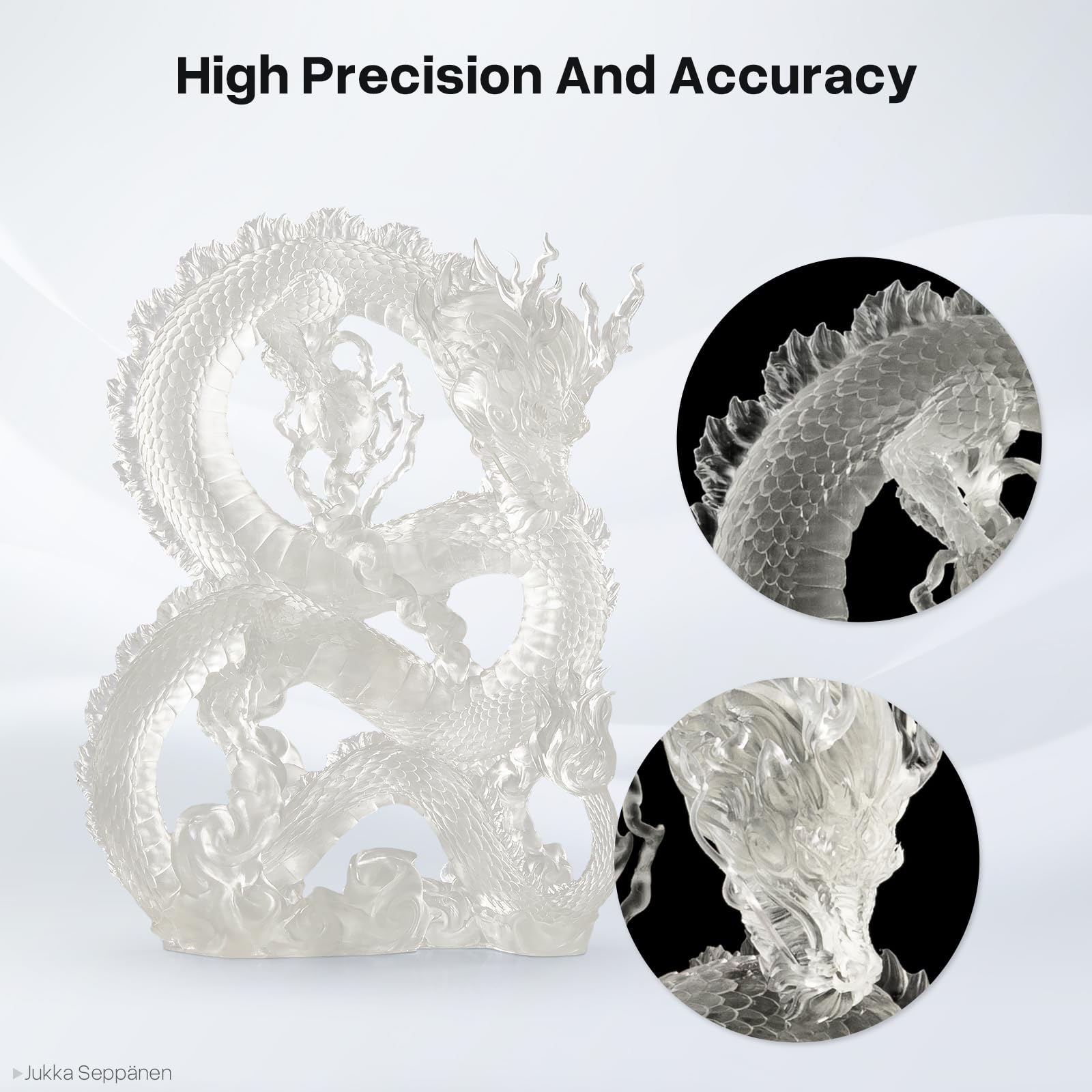 ELEGOO 8K 3D Printer Resin, Standard Photopolymer Resin 405nm UV-Curing Resin, Best for 8K/9K/12K/14K/16K LCD 3D Printer Space Grey 1000G