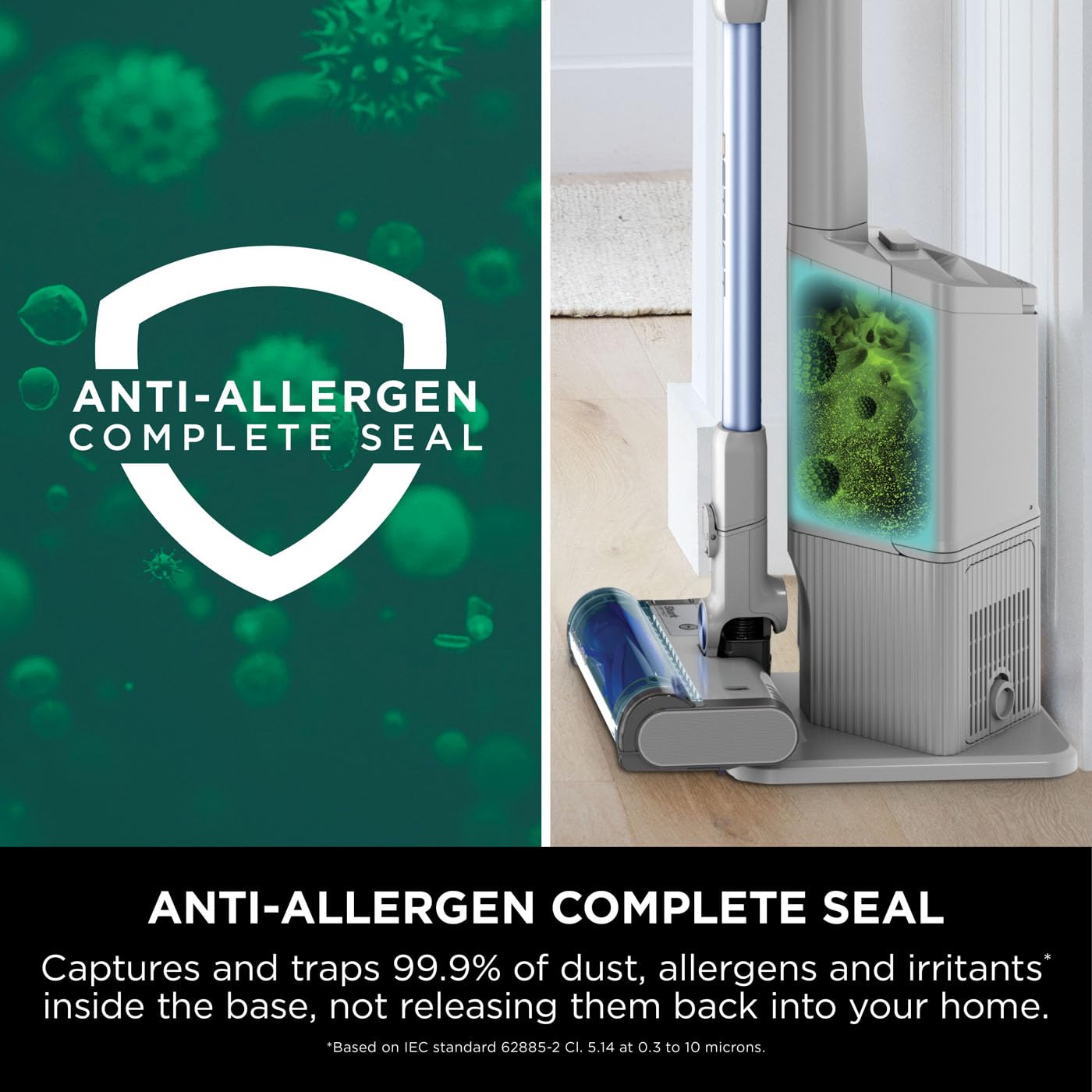 Shark PowerDetect Cordless Vacuum Cleaner, DuoClean Detect, Reverse Clean, Anti Hair Wrap Plus, Lightweight, 70 Min Runtime, Pet, Crevice & Multi-Surface Tools, Flexible, Handheld Mode, Grey IP1251UKT