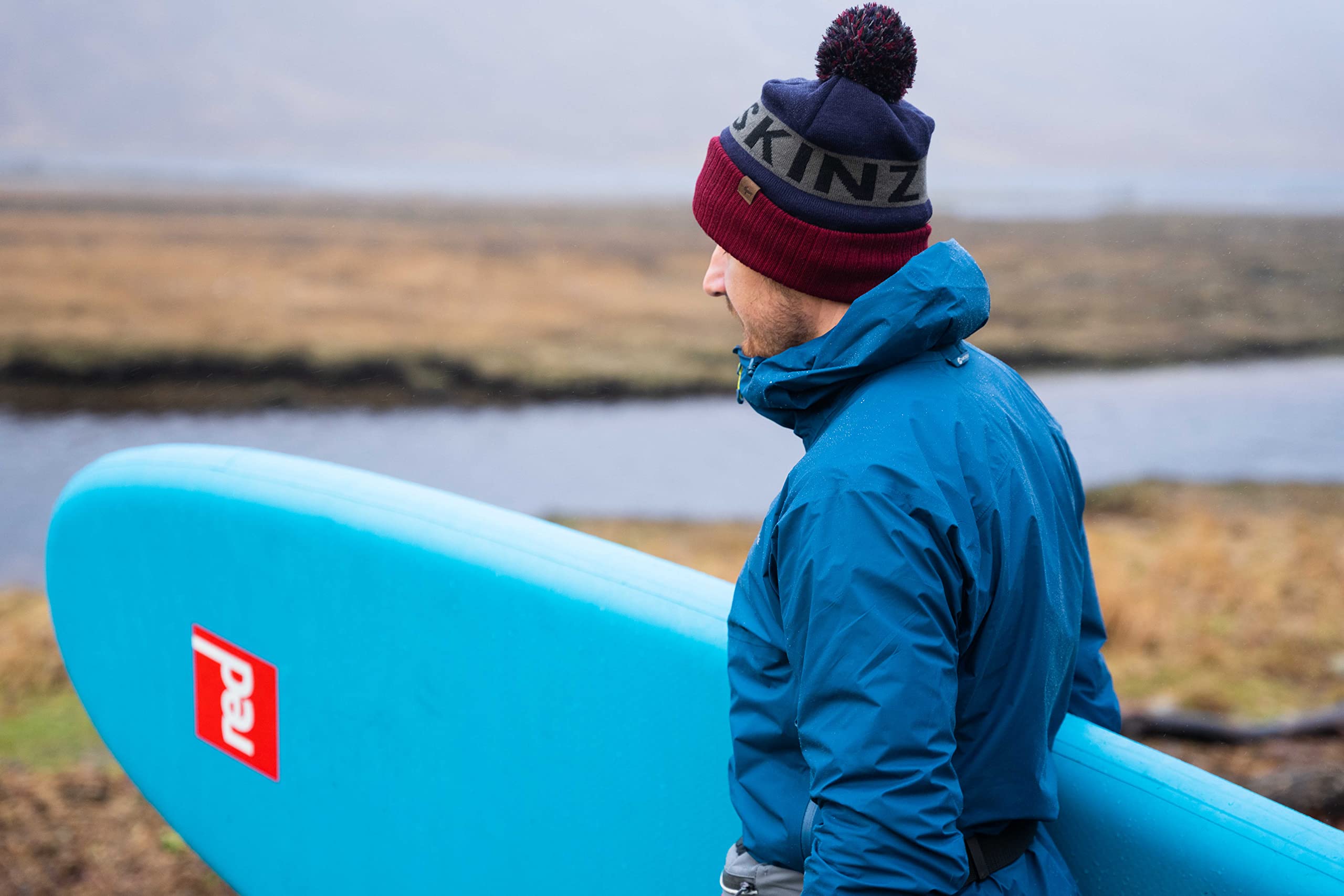 SEALSKINZ | Foulden | Water Repellent Cold Weather Unisex Bobble Beanie Hat | Lightweight & Breathable
