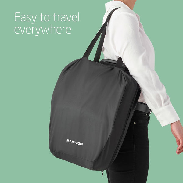 Maxi-Cosi Nomad Plus, Foldable Car Seat, 15 Months – 4 Years, 76 - 105cm , Portable Travel Car Seat, Ultra-Compact & Lightweight, Side Impact Protection, Fits any Car, Travel Bag, Authentic Black