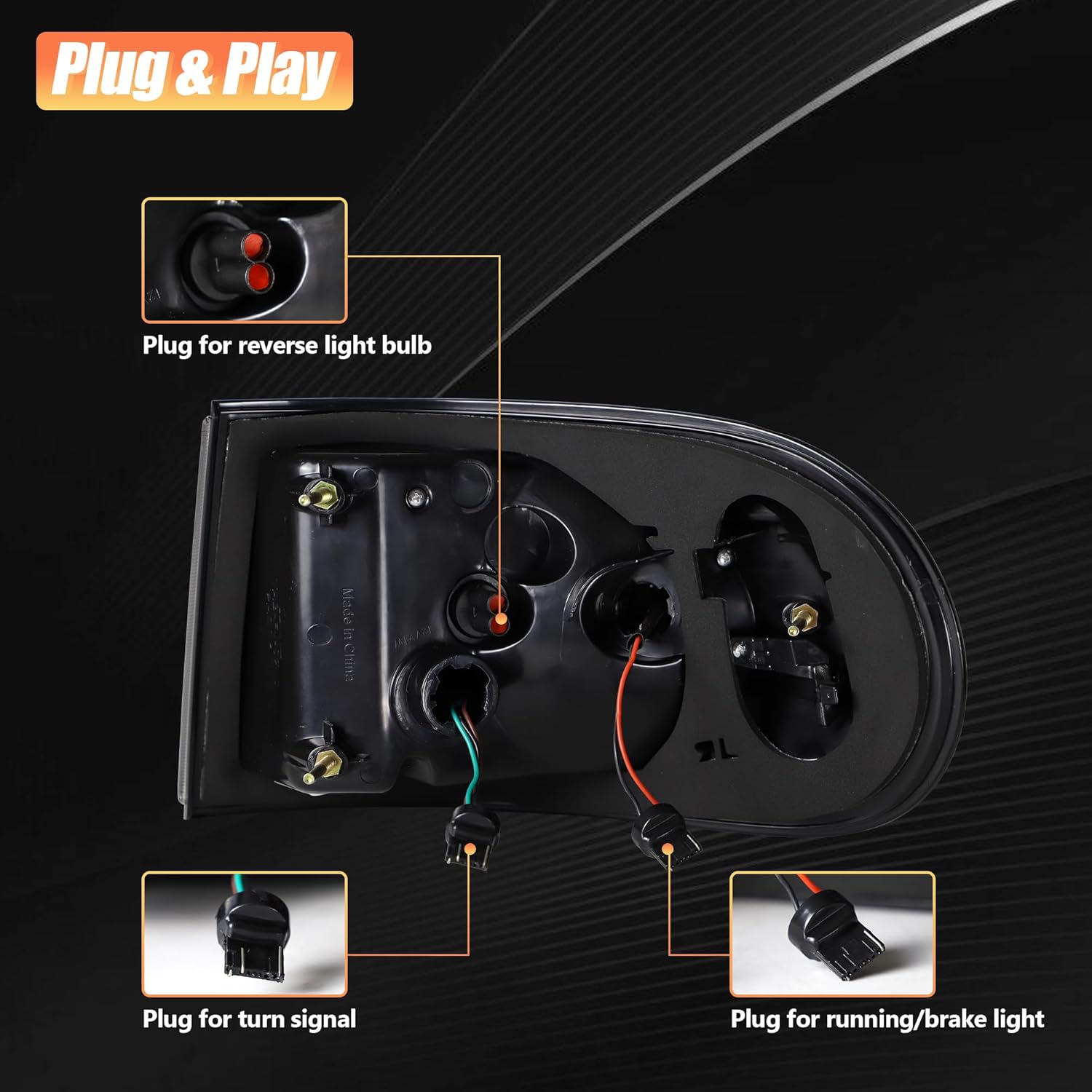 VLAND Rear Lights Compatible wth FJ Cruiser 2007-2023, Driver & Passenger Side