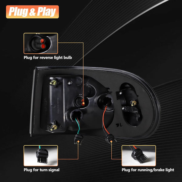 VLAND Rear Lights Compatible wth FJ Cruiser 2007-2023, Driver & Passenger Side