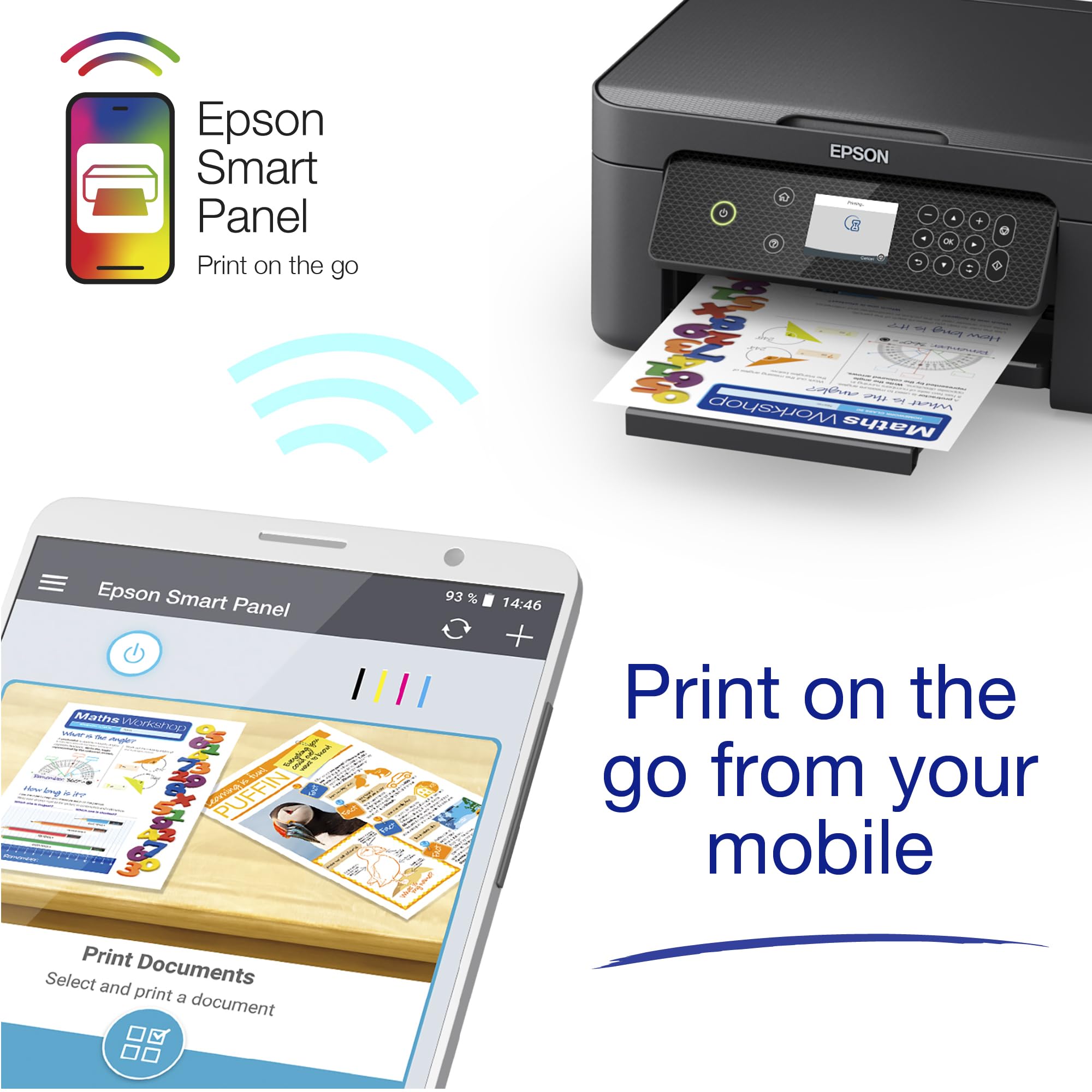 Epson Expression Home XP-4205 3-in-1 Ink Multifunction Printer, Scanner, Copier, WiFi, 1440dpi, Duplex, 2.4 Inch Display, DIN A4, incl. 3 Months Readyprint Flex Trial