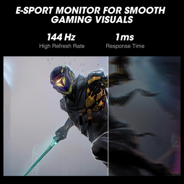 KOORUI 34 Inch Ultrawide Curved Gaming Monitor, 165Hz, WQHD 1440P, 1000R, MPRT 1MS, HDR 400, 2x HDMI 2.0, 1x DisplayPort 1.4, AdaptiveSync, Tilt/Height Adjustable, Black