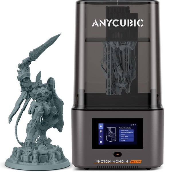 ANYCUBIC Photon Mono 4 Resin 3D Printer, 7'' 10K Mono LCD Screen with Stable LighTurbo Light Source, 70mm/h Fast Printing, Print Volume 6.04'' x 3.42'' x 6.49''
