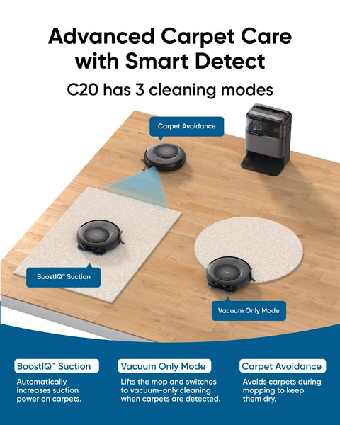 eufy Omni S1,Robot Vacuum Cleaner with Mop, Incredible Suction, All-in-One Station, Smart Obstacle Avoidance, Lift Mop, Wi-Fi, App, Alexa, Corner-to-Edge Deep Cleaning