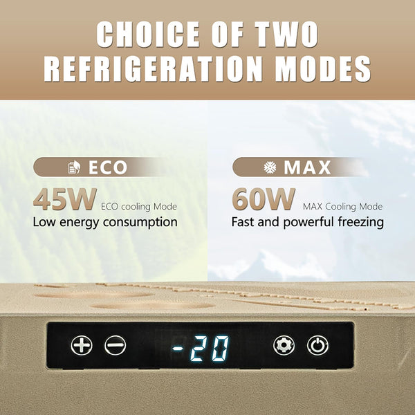 Alpicool X50 50L Car Fridge Freezer Portable Compressor Car Refrigerator 12/24V Electric Cooler for Camping, Road Trip, Picnic, Down to -20℃
