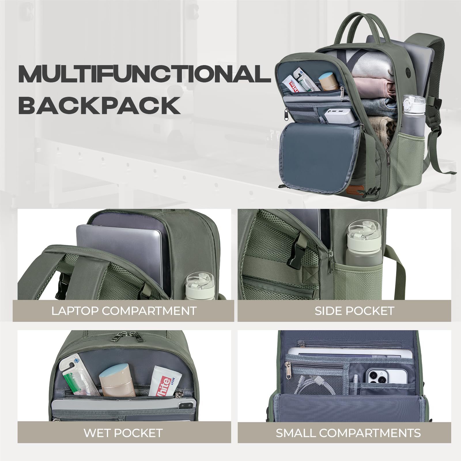 VMIKIV for Ryanair Cabin Bags 40x20x25 Underseat Carry On Bag,Small Travel Backpack Cabin Size for Men Women,Hand Luggage for Overnight, Weekend,Under Seat Casual Daypack for Airlines