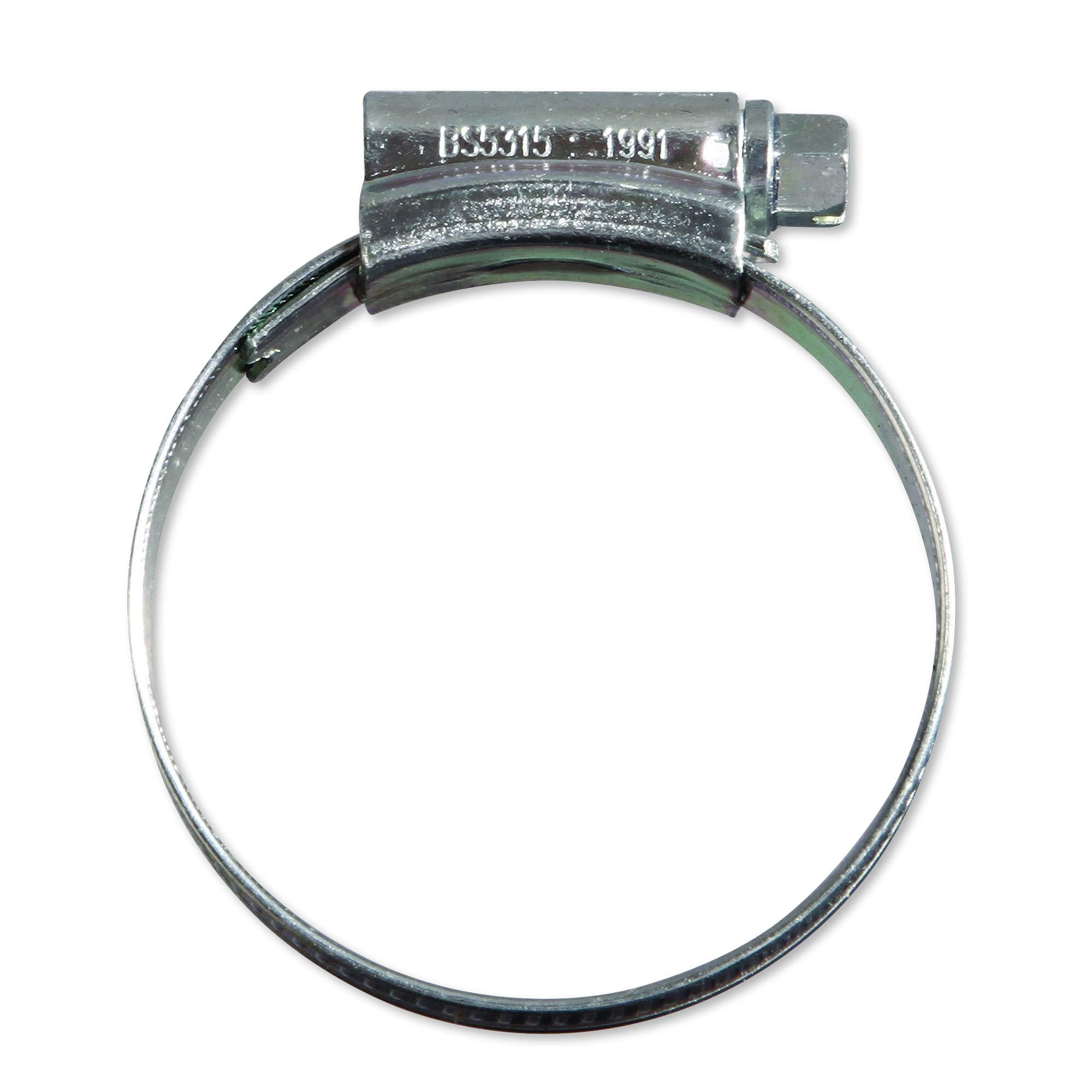 Eclipse Professional Tools ECW1-2A W1 Box of 10 35-50mm (1 ⅜" - 1 ¾") Mild Steel Worm Gear Hose Clamps