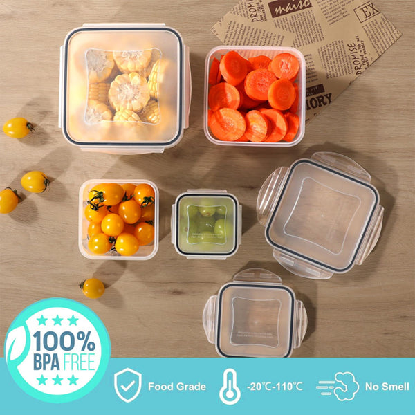 KUMD 50-Piece Airtight Food Storage Containers with Lids | Leakproof, BPA-Free, 25 Containers+ 25 Lids, Stackable & Microwave Safe Kitchen Organisers for Pantry, Meal Prep & Freezer Use, 40ml-2.5L