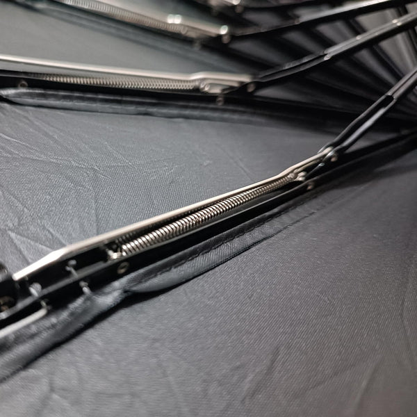 Maibar Umbrella Windproof Strong 24 Ribs Compact Umbrellas Sun UV Protection spf 50 Folding Travel Large Auto Open Close Umbrellas Umbrella (Black)