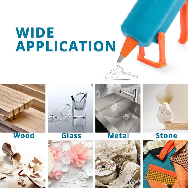 Tilswall Hot Glue Gun Kit, 50W Mini Melt Gun with 75pcs 130mm Glue Sticks for Crafting, DIY, Art, Sealing, Home Repairs, Cards, and Glass