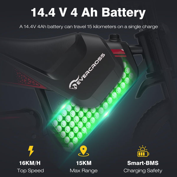 EVERCROSS EV05M Electric Motorcycle for Kids, 150W Kids Ride On Motor-cycle, 8/16 km/h Speed Modes & 15 km Long-Range Electric Motorcycle, 12'' Moto Cross for Children Aged 3-12 Years