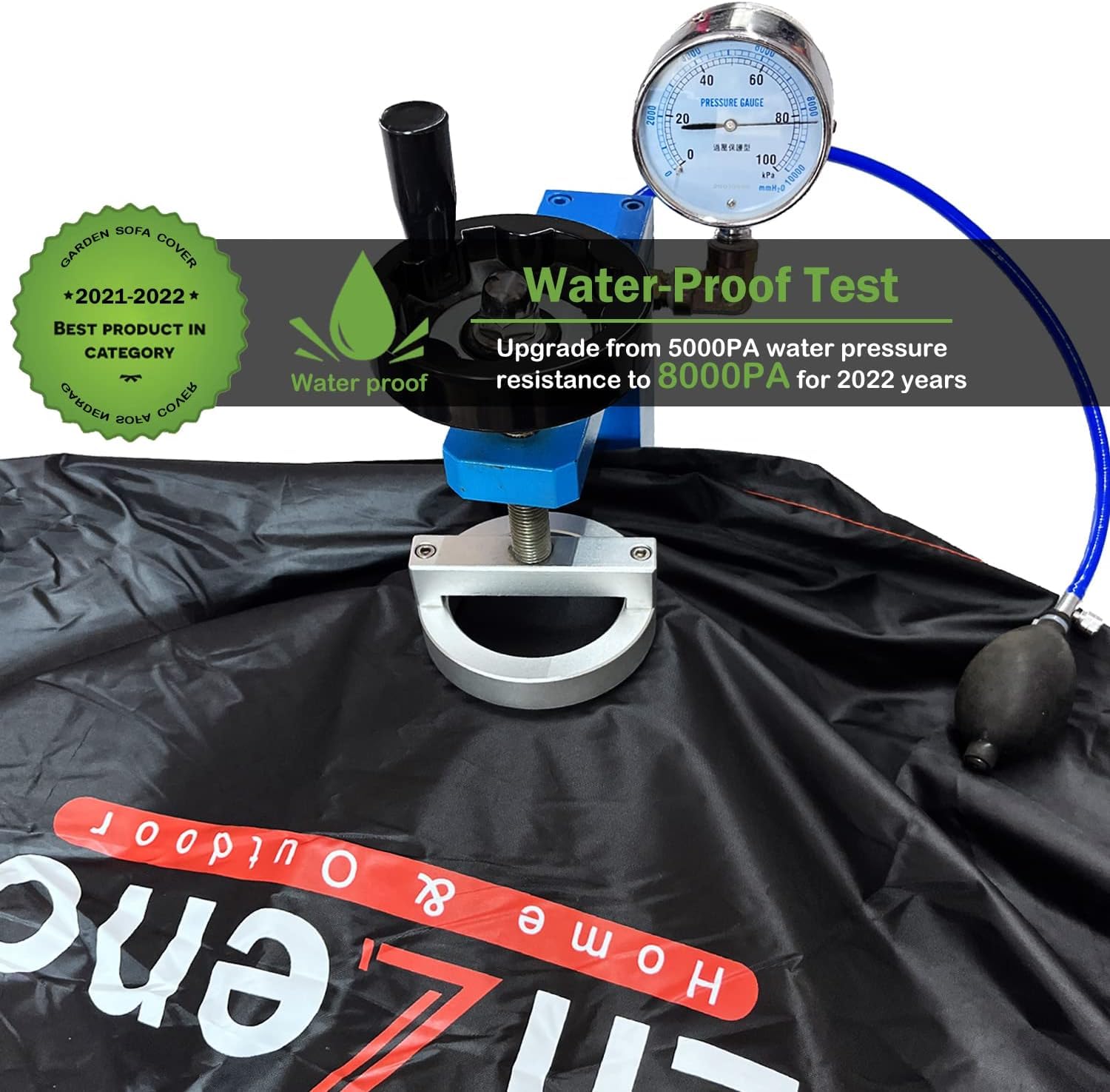 Enzeno Outdoor Garden Furniture Set Covers Waterproof,242x182x100cm Tear Resistant Oxford Fabric Furniture Covers for Outside,Large Patio Set Cover, Garden Table Cover,Windproof, Anti-UV,Rectangular