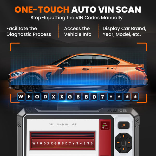 ANCEL FX6000 Bidirectional OBD2 Scanner, Car Diagnostic Tool for ABS/SRS/Transmission/Enigne,Diagnostic Machine for All Cars,Car Diagnostic Scanner with 10+ Active Test & 7 Reset Services,CANFD&DOIP