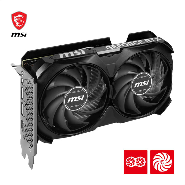 MSI GeForce RTX 4060 VENTUS 2X WHITE 8G OC Gaming Graphics Card - 8GB GDDR6X, PCI Express Gen 4, 128-bit, 3x DP v 1.4a, HDMI 2.1a (Supports 4K & 8K HDR)