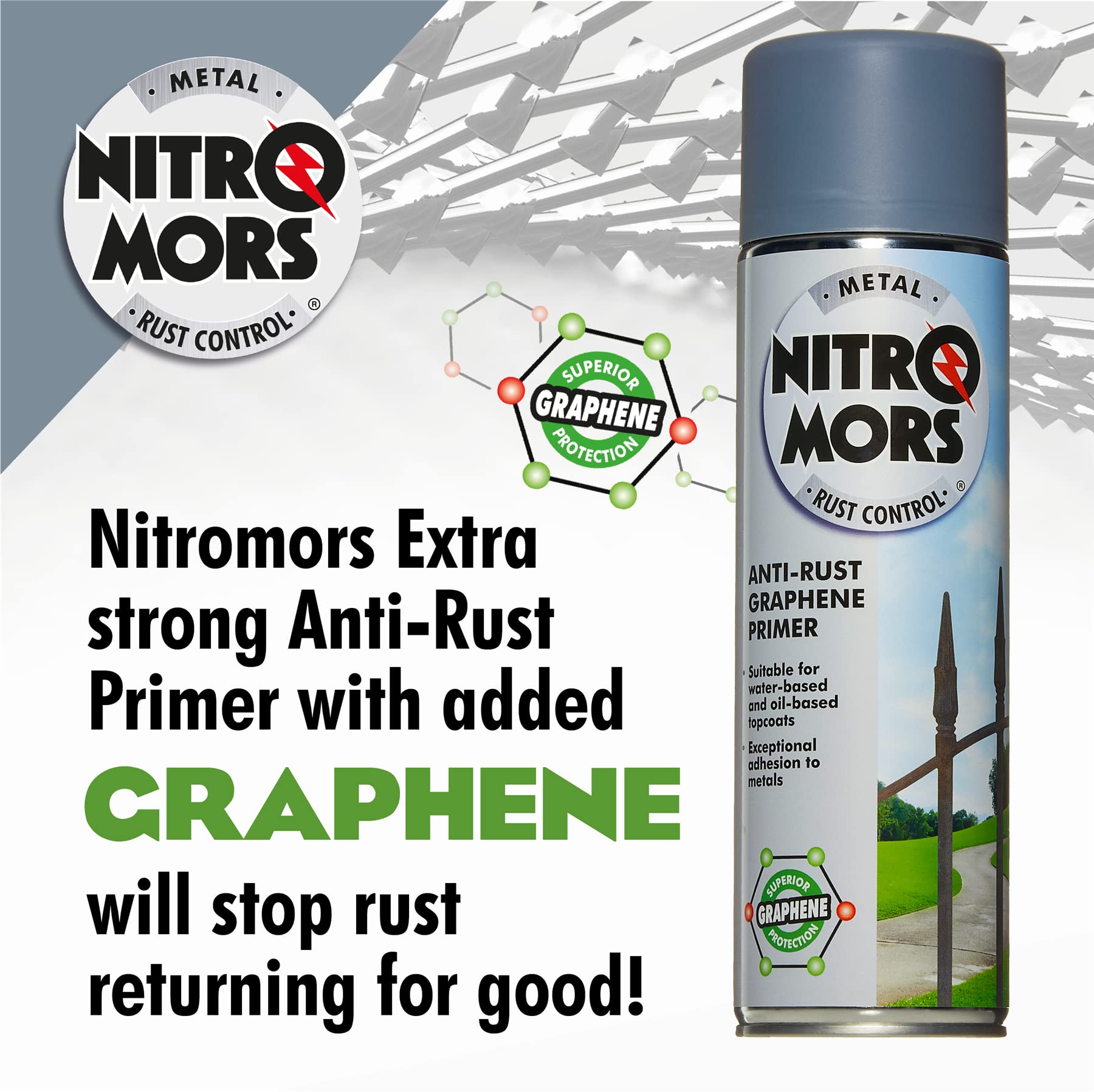 Nitromors Rust Armour Aerosol, Protects Surfaces from Rust & Corrosion, 500 ml