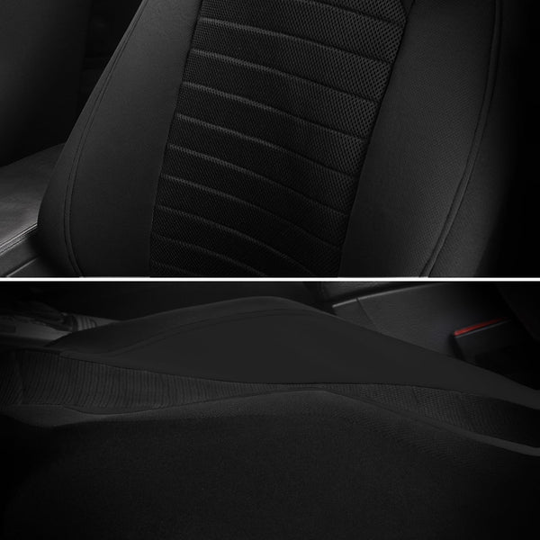 AUTOYOUTH Car Seat Covers Simple Bucket Style Universal Front Pair Fit for Car Truck SUV Van Seat Covers Car Seat Protector, Beige