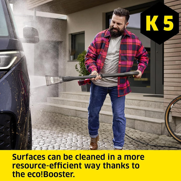 Kärcher K 5 Power Control Pressure Washer, pressure: max. 145 bar, flow rate: 500 l/h, area coverage: 40 m²/h, water filter, weight: 13 kg, high-pressure hose and gun, dirt blaster, spray lance