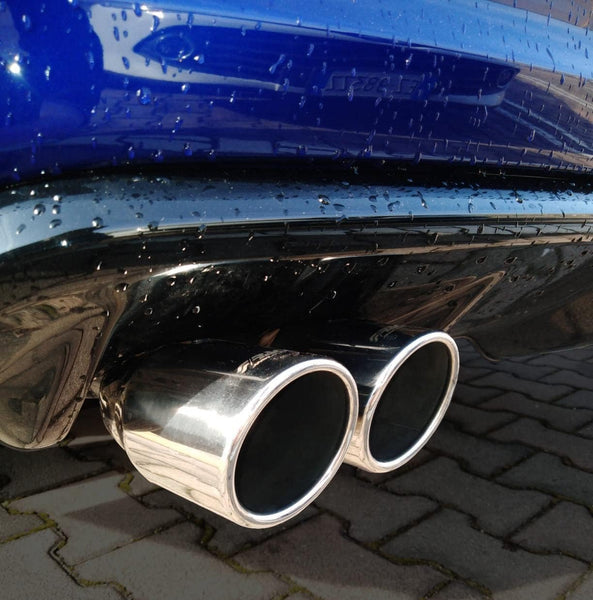 Simoni Racing TRX/18 Exhaust Tip Double Rounded Inox