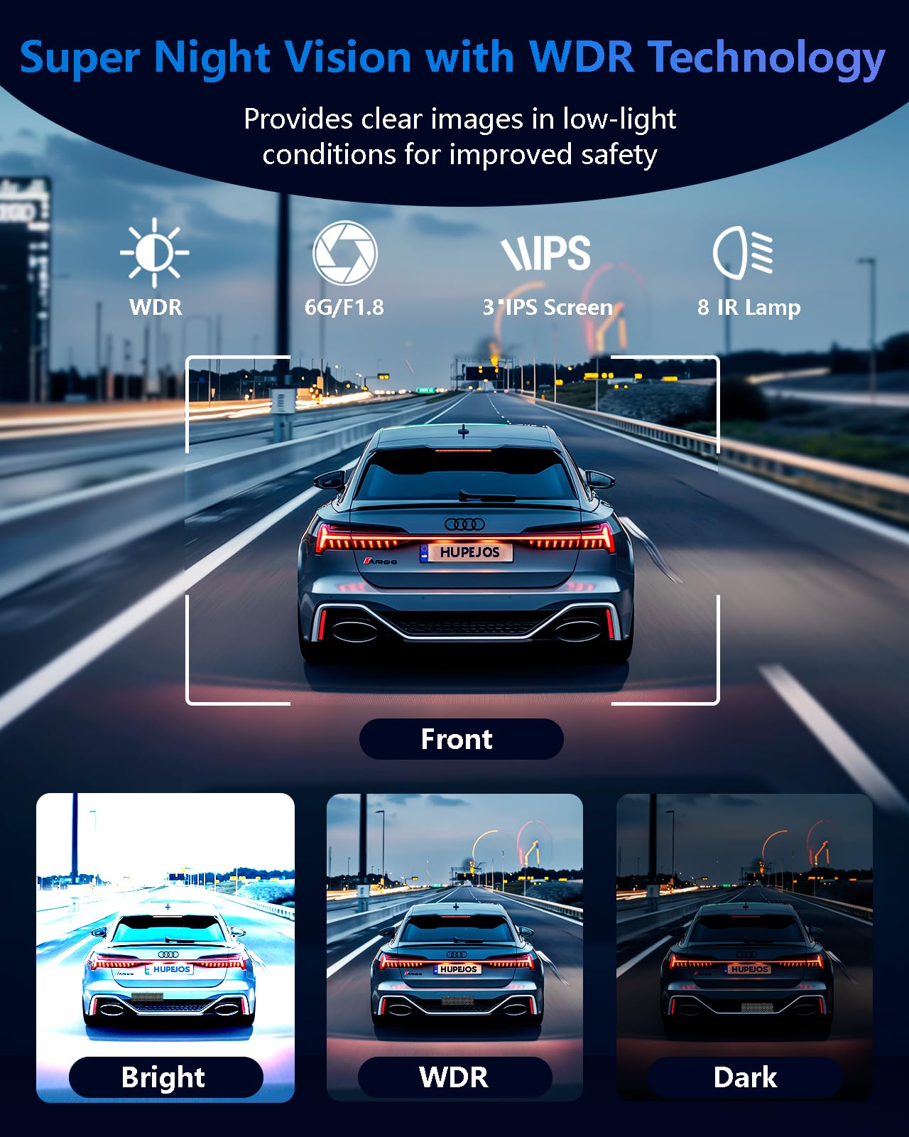 AI Dash Cam Front Rear Inside with Driver Monitor System, 360° Car Camera 4K, 4 Channel Camera for Cars Built-in WiFi GPS, Dashcam with 128GB SD Card, Night Vision, 24H Parking Mode, Upgrade DMS V8Pro