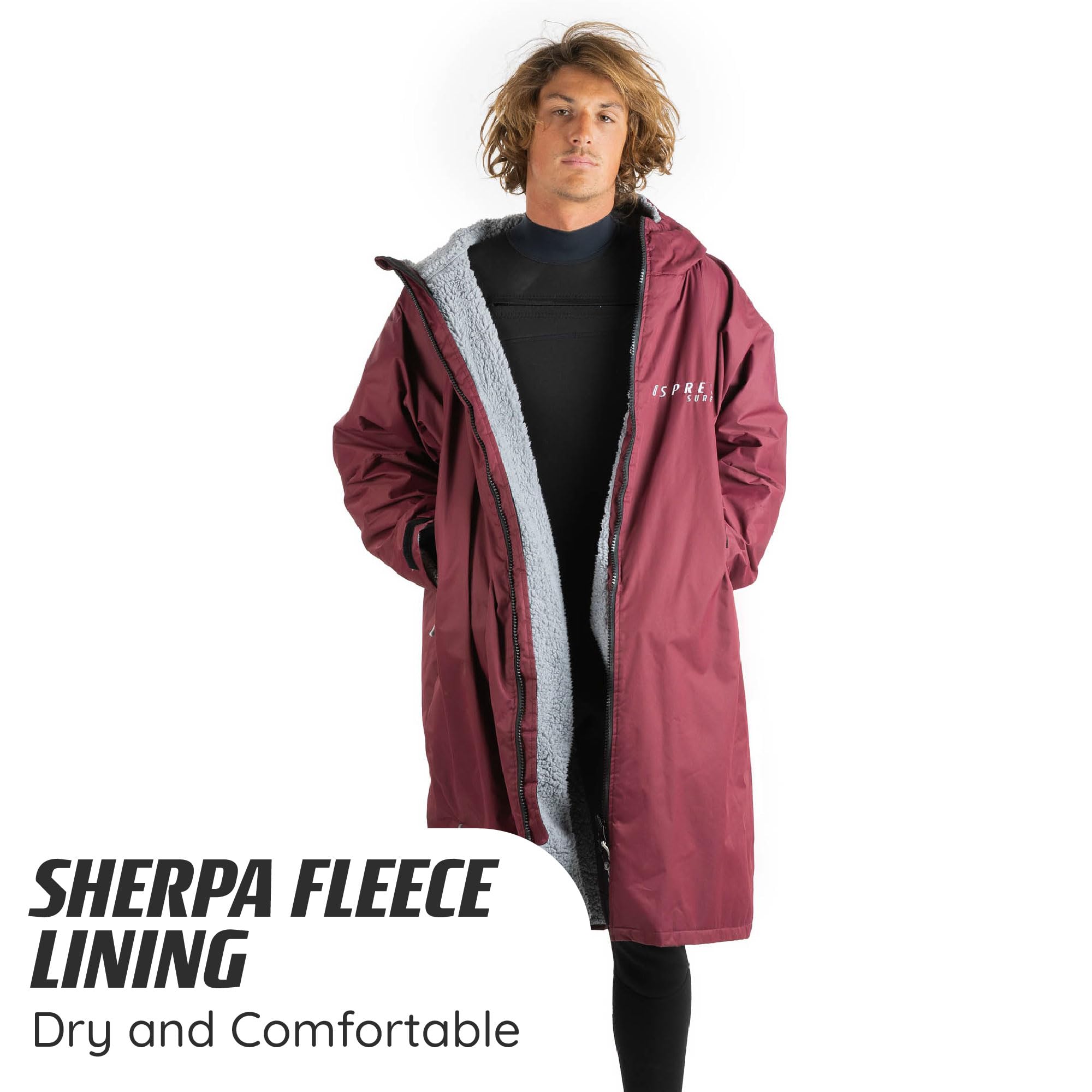 Osprey Changing Robe for Kids and Adults, Waterproof Changing Robe, Swimming and Beach Robe, Unisex, Multiple Colours