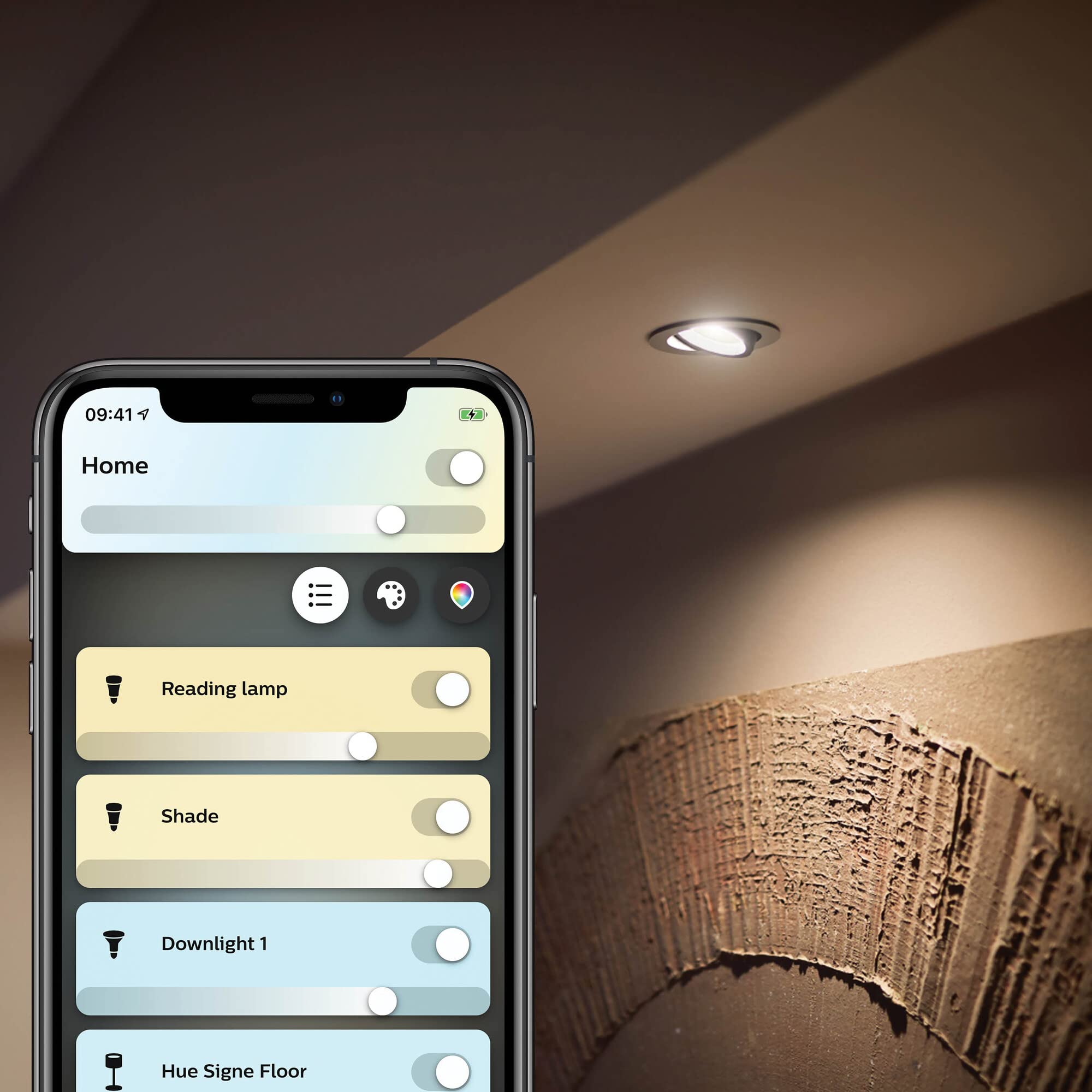Philips Hue Milliskin White Ambiance Recessed LED Smart Ceiling Spotlight [GU10 Spot] with Bluetooth, White Works with Alexa, Google Assistant and