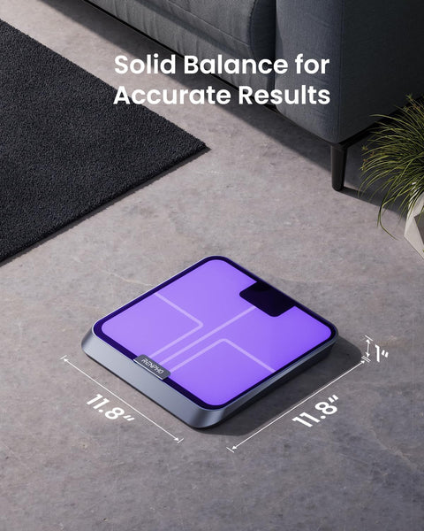 RENPHO Scales for Body Weight, Digital Bathroom Scales with High Precision Sensors, Bluetooth Weighing Scales Body Composition Monitors with App, Elis 1