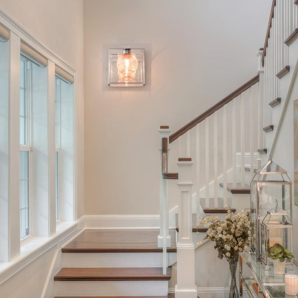 HARPER LIVING Modern Wall Lights, G9 Wall Light Inner Mesh in Copper, Wall Sconce Lamp for Living Room, Bedroom, Kitchen, Hallway