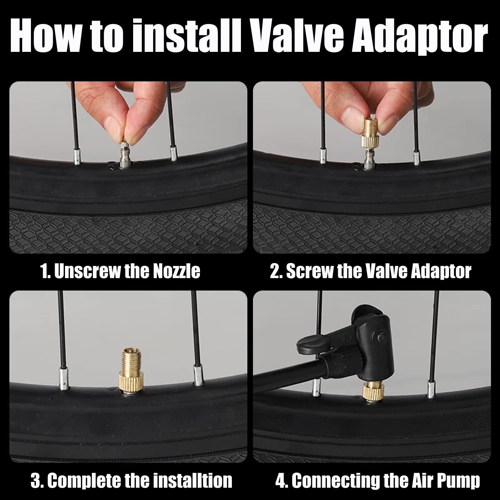 TCPENG® 10PCS Tyre Valve Caps, with O Seal Ring, Universal Stem Dust Covers for SUV, Cars, Bike, Motorcycles, Trucks, Heavy-Duty, Airtight Seal, Screw-On, Easy to Operation (10 Pack Black)