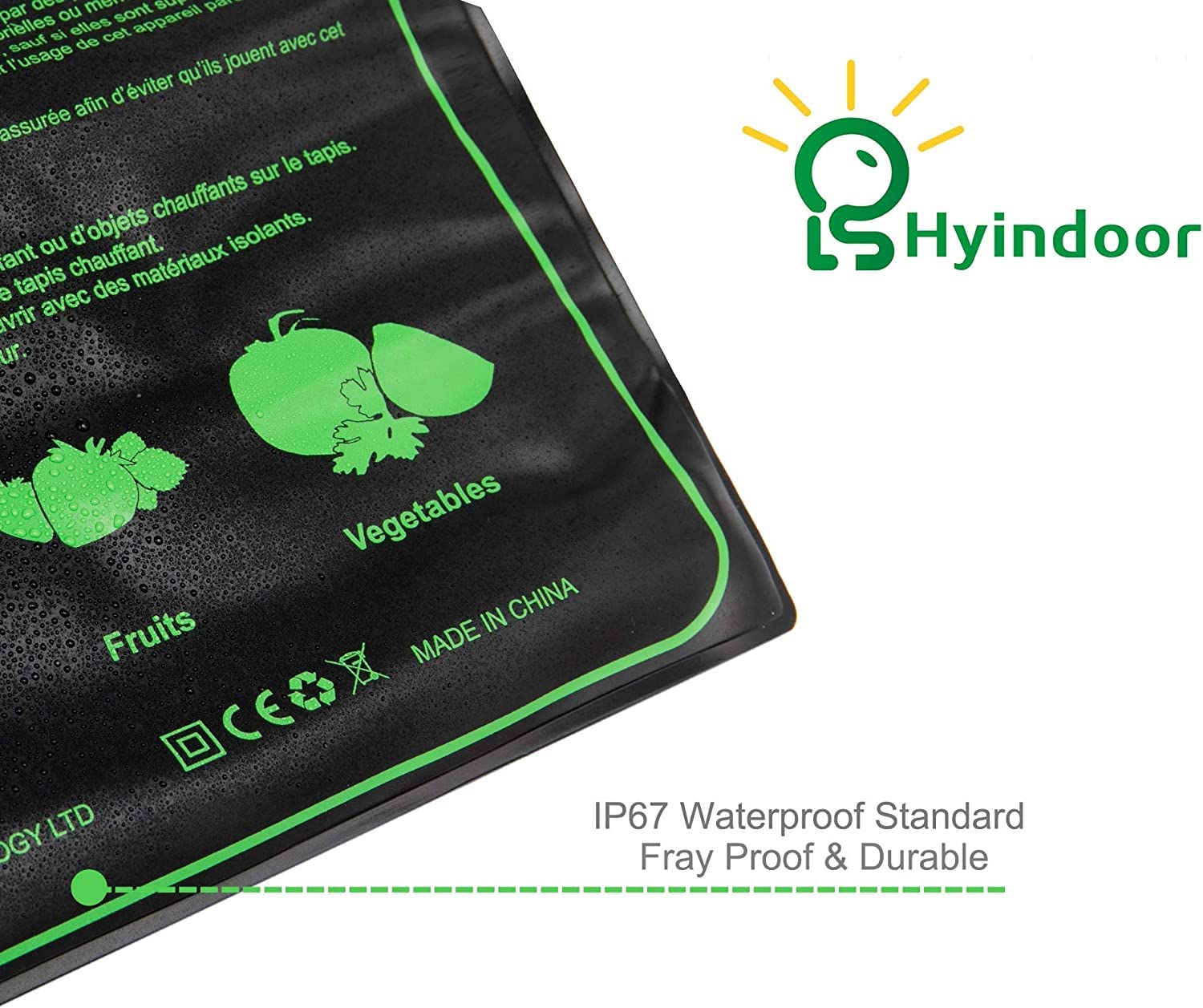 Hyindoor Seedling Heat Mat with Digital Thermostat Combo Set for Seed Germination, Reptiles, Brewing and Incubation Greenhouse, Heating Pad 20.75"x