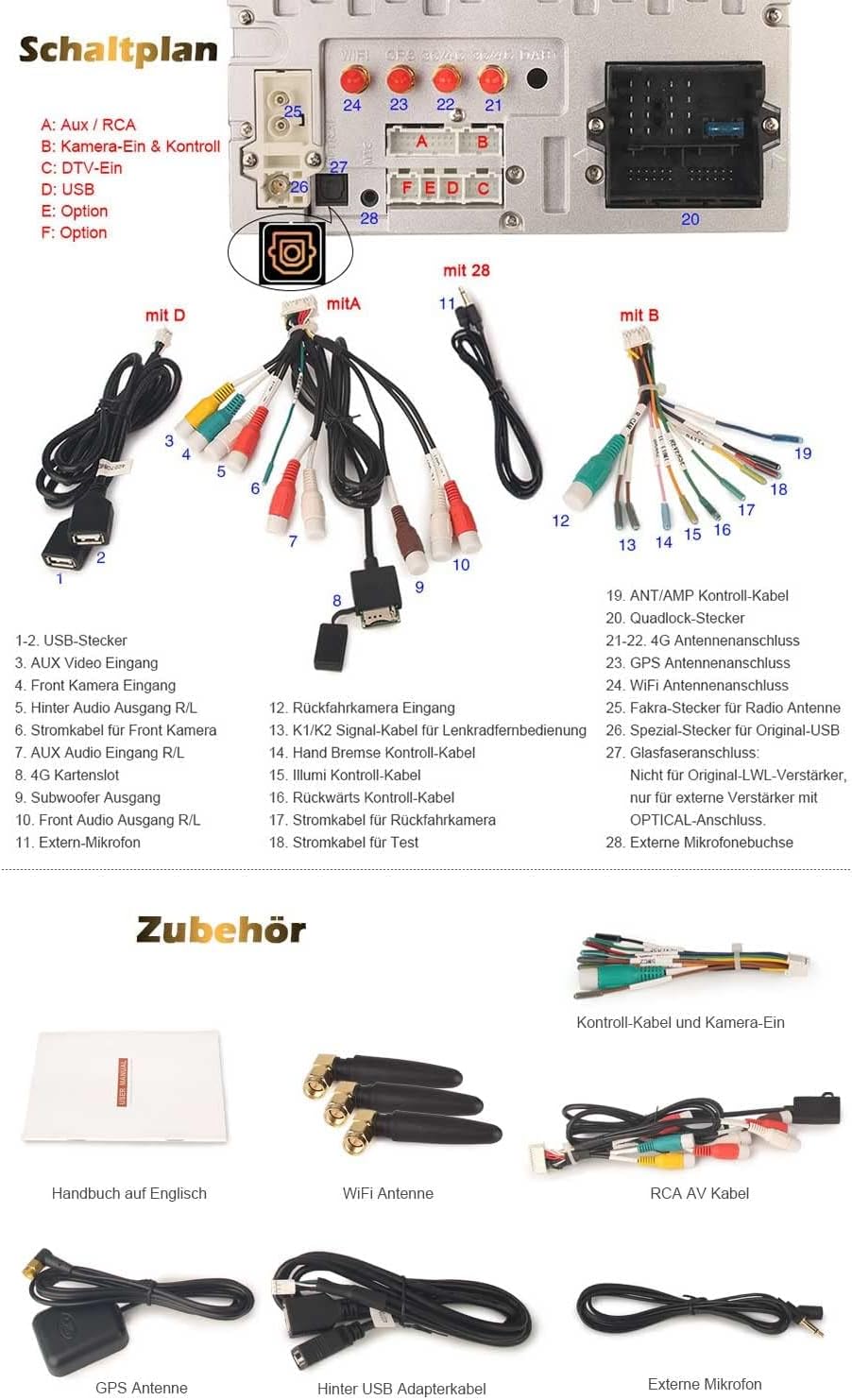 Erisin 7 inch 8-Core 4GB+64GB Android 13 Car Stereo Sat Nav For VW Polo Passat Golf MK5 MK6 Caddy EOS Seat Skoda CarPlay Android Auto DSP DAB+ Bluetooth GPS OPS WIFI 4G DVR CD Player Head Unit