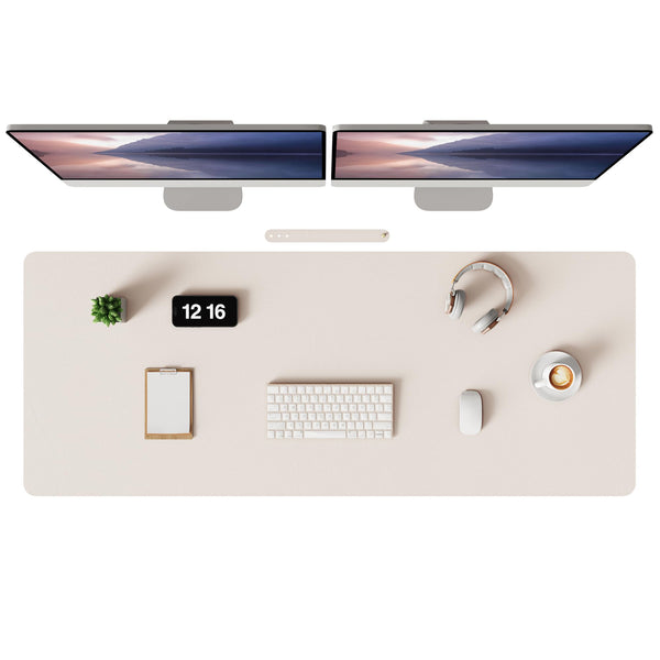 MOLMO Non-Slip Desk Mat, Waterproof Desk Pad Table Protector, Easy Clean Laptop Mat Large Mouse Pad Leather Writing Mat with Suede for Office /Home/Decor (Light Green, 60 x 35 cm)