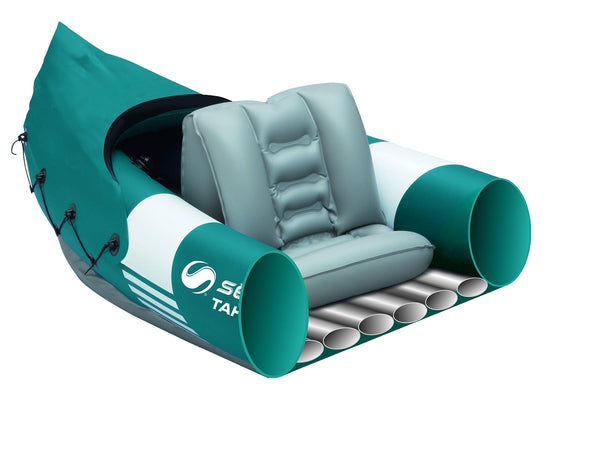 Sevylor Tahaa Kayak, Inflatable Canoe for 2 persons, Inflatable Boat, Paddle Boat with Robust PVC Outer Shell, Straps for Fastening Luggage, Bar Construction for High Stability on the Water