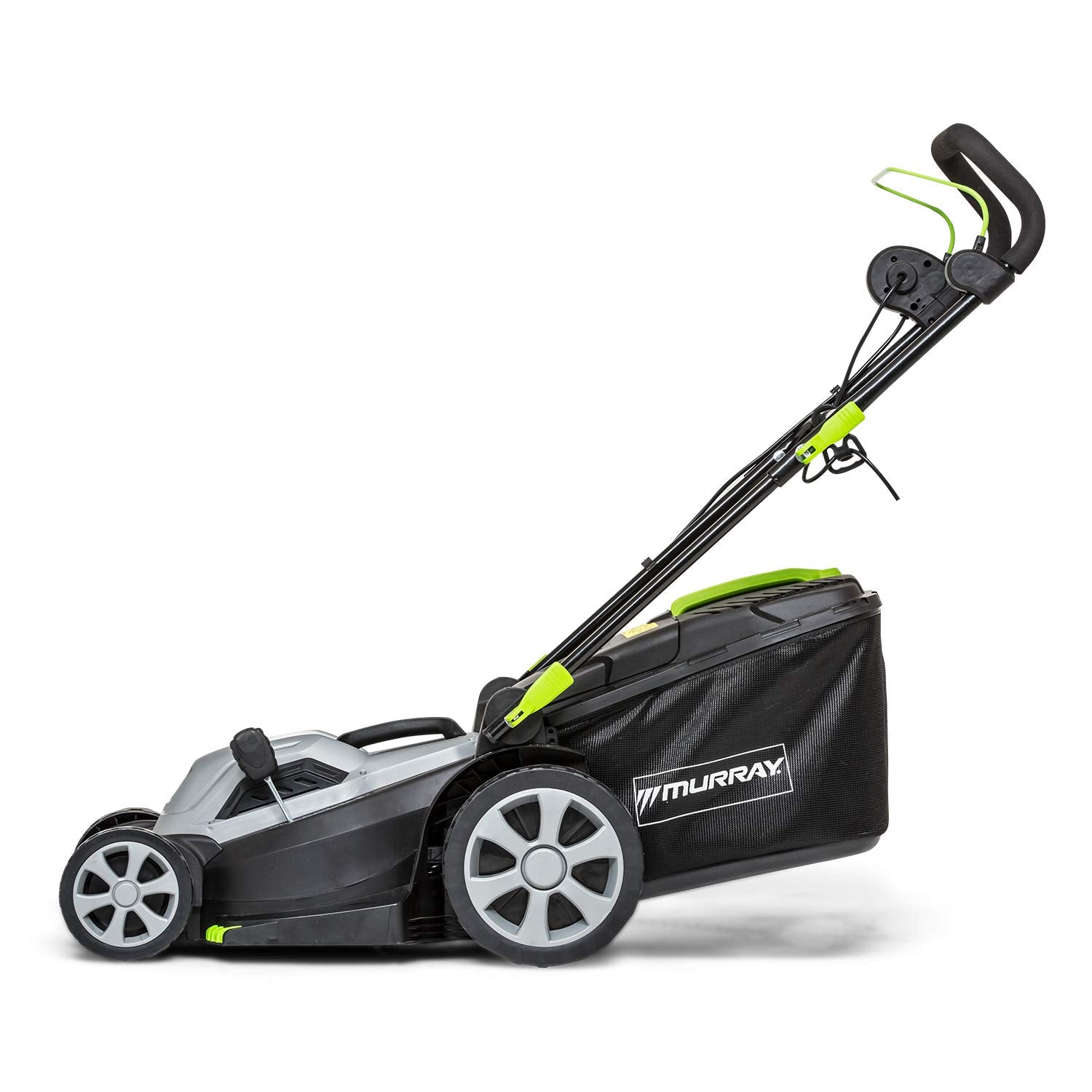 Murray Corded Electric Lawnmower 2-in-1 - Compact Lawn Mower 1200W/32cm with Grass Box 27L for Small Lawns - Ergonomic Soft Grip for Easy Grass Cutting, Overload Protection