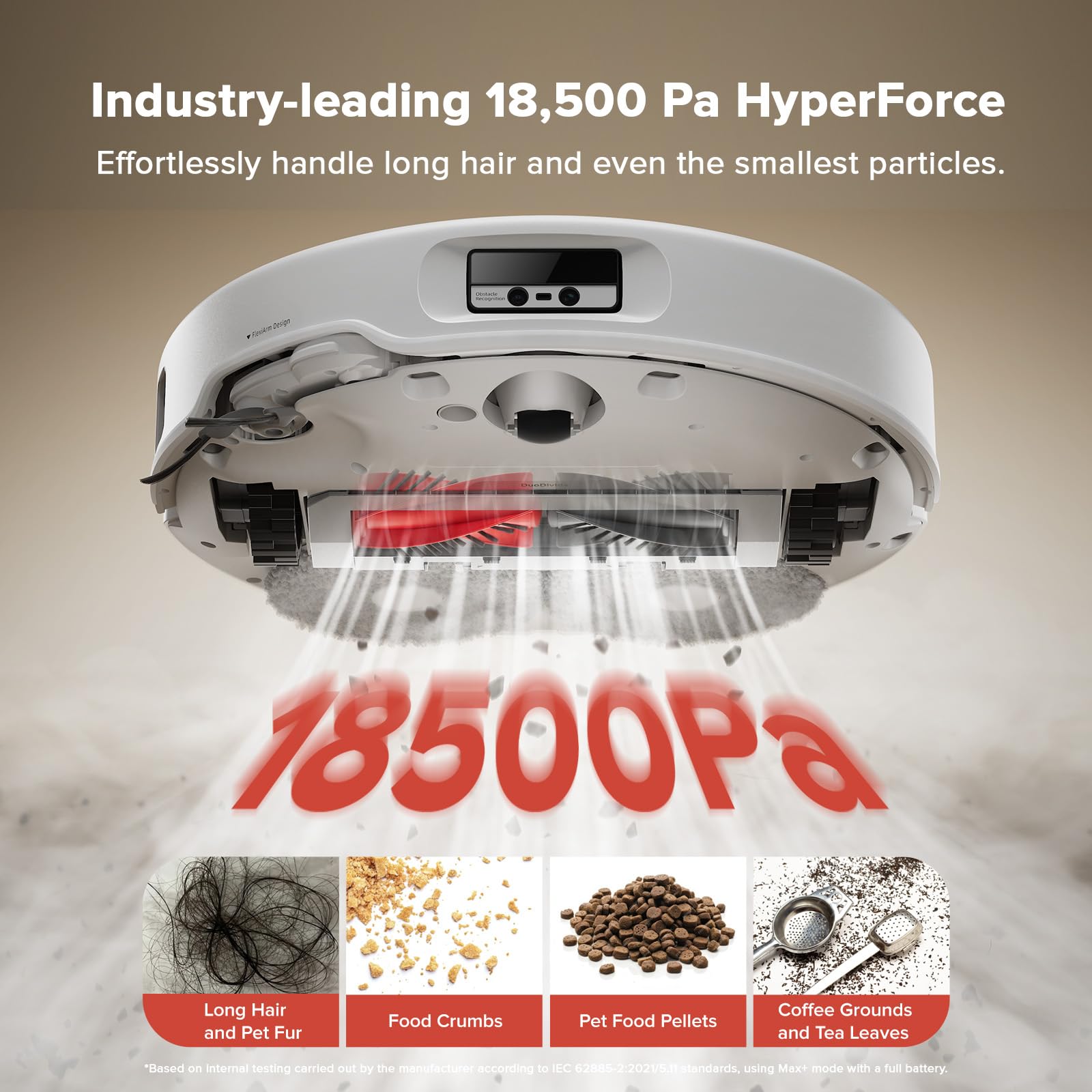 roborock Qrevo Curv S5X Robot Vacuum and Mop, 18500 Pa, Zero-Tangling System, FlexiArm Side Brush&Mop, 75°C Hot Water Mop Washing, Intelligent Dirt Detection, Self-Cleaning Multifunctional Dock 3.0