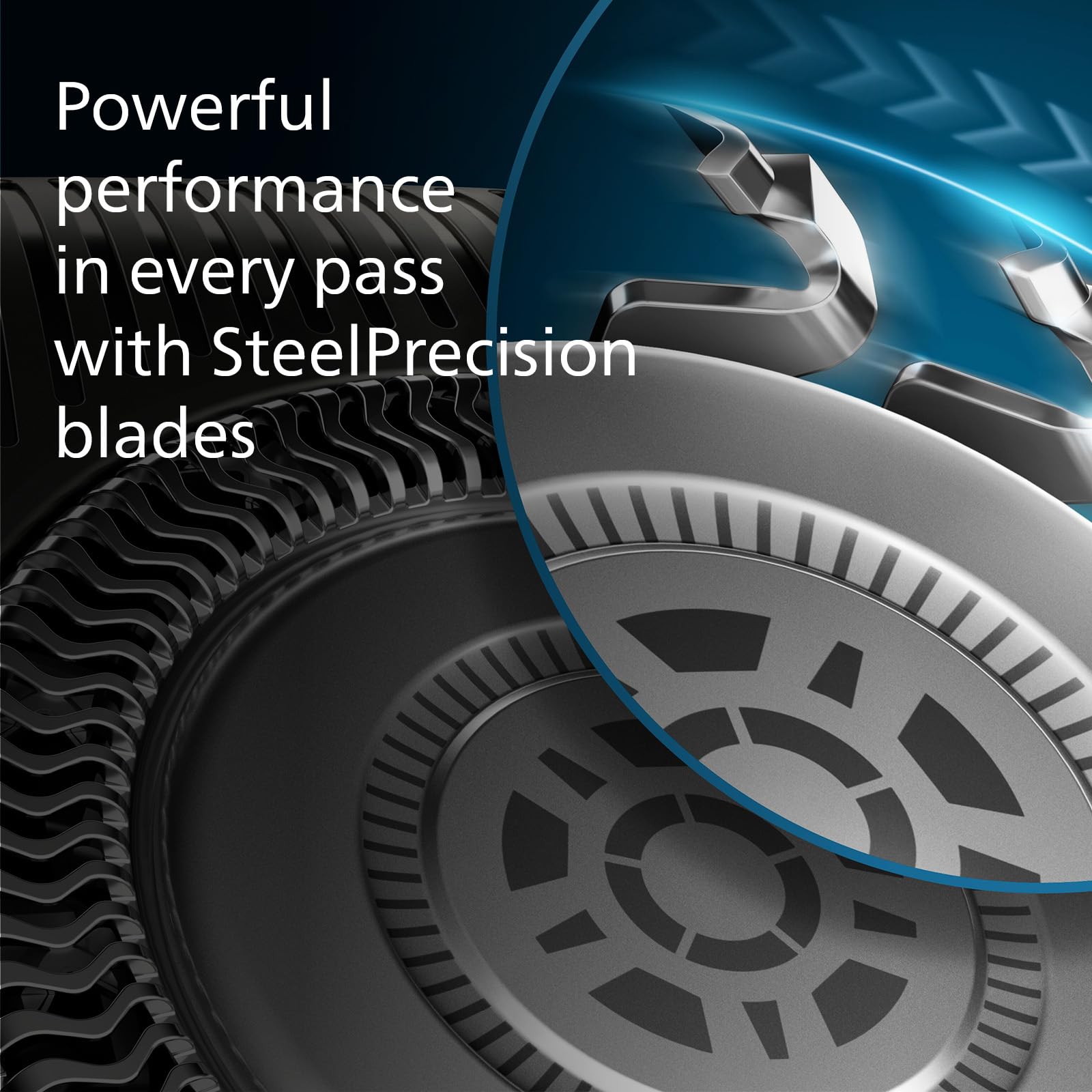 Philips Shaver Series 5000 - Wet & Dry Electric Shaver in Carbon Grey with 1 x Integrated Pop-up Trimmer, Soft Pouch, Protective Cap and Charging Stand (Model S5887/13)