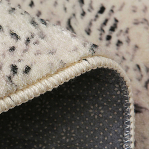 Calore Rugs Living Room Large Modern Soft Area Rug,Modern Simple Style Short Pile Beige pattern Carpet,Non-slip Large Abstract Straight Line Pattern